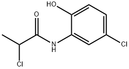 2-氯-N-(5-氯-2-羟基苯基)丙酰胺 结构式