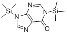 9-(トリメチルシリル)-6-[(トリメチルシリル)オキシ]-9H-プリン 化学構造式