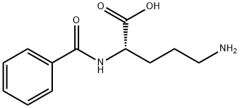 N-苯甲酰鸟氨酸 结构式