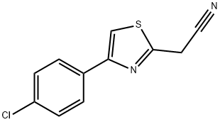 2-[4-(4-氯苯基)-1,3-噻唑-2-基]乙腈, 17969-48-1, 结构式