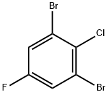 1-氯-2,6-二溴-4-氟苯 结构式