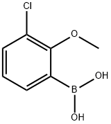 3-CHLORO-2-METHOXYPHENYLBORONIC ACID Struktur