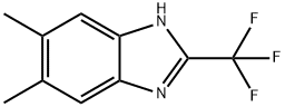 2-(トリフルオロメチル)-5,6-ジメチル-1H-ベンゾイミダゾール 化学構造式