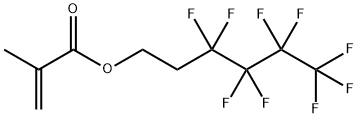 メタクリル酸3,3,4,4,5,5,6,6,6-ノナフルオロヘキシル 化学構造式