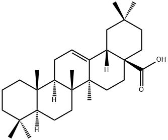 Olean-12-en-28-oic acid 结构式