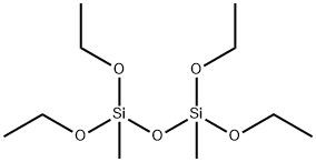 1,1,3,3-テトラエトキシ-1,3-ジメチルプロパンジシロキサン 化学構造式