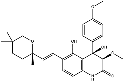 penigequinolone A, 180045-91-4, 结构式