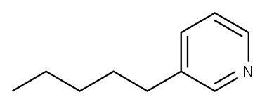 3-ペンチルピリジン 化学構造式
