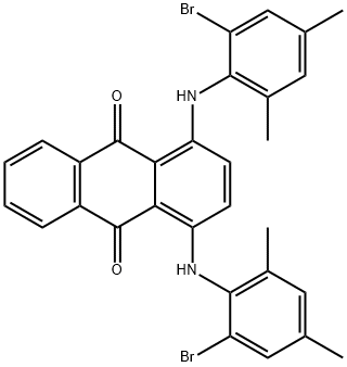 1,4-二[(2-溴-4,6-二甲苯基)氨基]-9,10-蒽二酮 结构式