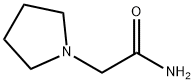 1-ピロリジンアセトアミド 化学構造式