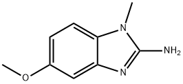 2-氨基-5-甲氧基-1-甲基苯并咪唑 结构式