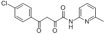 Benzenebutanamide, 4-chloro-alpha,gamma-dioxo-N-(6-methyl-2-pyridinyl) - Struktur