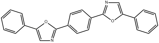 1,4-双[2-(5-苯基)恶唑基]苯 结构式