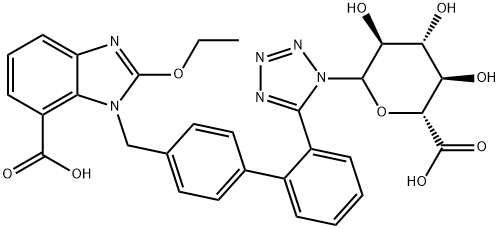 カンデサルタンN2-グルクロニド 化学構造式