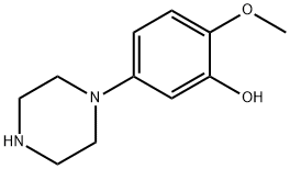 2-METHOXY-5-PIPERAZIN-1-YL-PHENOL
 Structure