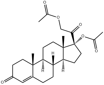 17,21-二羟基孕甾-4-烯-3,20-二酮17,21-二(乙酸酯) 结构式