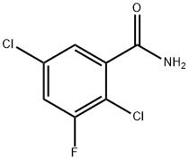 2,5-二氯-3-氟苯甲酰胺, 1807039-54-8, 结构式