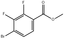 2,3-二氟-4-溴苯甲酸甲酯 结构式