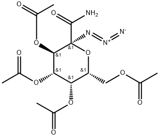 C-(2,3,4,6-TETRA-O-ACETYL-1-AZIDO-1-DEOXY-ALPHA-D-GALACTOPYRANOSYL)FORMAMIDE Structure