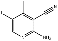 2-氨基-3-氰基-4-甲基-5-碘吡啶 结构式