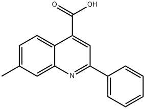 7-甲基-2-苯基喹啉-4-羧酸 结构式
