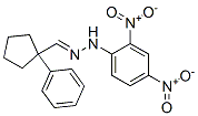 1-Phenylcyclopentanecarbaldehyde 2,4-dinitrophenyl hydrazone 结构式