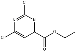 2,6-二氯嘧啶-4-甲酸乙酯 结构式