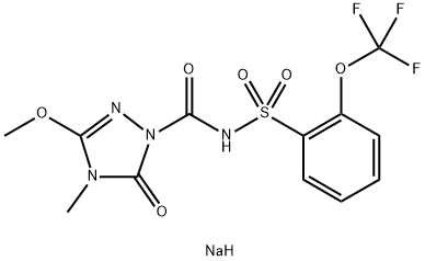 フルカルバゾンナトリウム 化学構造式