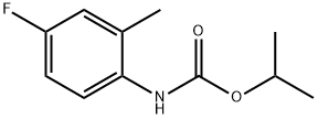 propan-2-yl N-(4-fluoro-2-methyl-phenyl)carbamate 结构式