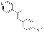 DIMETHYL(4-[(1E)-2-PYRIDIN-4-YLPROP-1-EN-1-YL]PHENYL)AMINE 结构式