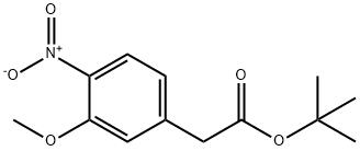 Benzeneacetic acid, 3-Methoxy-4-nitro-, 1,1-diMethylethyl ester Struktur