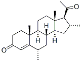 6alpha,16alpha-dimethylprogesterone Structure