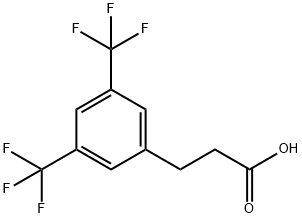 3,5-BIS(TRIFLUOROMETHYL)HYDROCINNAMIC ACID Structure
