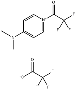 4-二甲氨基-1-三氟乙酰基吡啶三氟乙酸盐 结构式