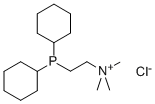 [2-(双环己基膦基)乙基]三甲基三甲基氯化铵 结构式