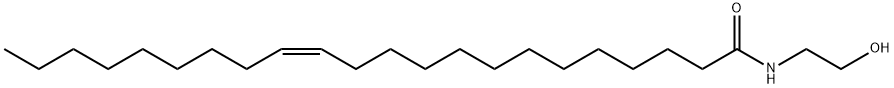 (13Z)-N-(2-ヒドロキシエチル)-13-ドコセンアミド 化学構造式