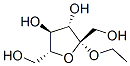 エチル-β-D-フルクトフラノシド 化学構造式