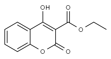 4-Hydroxy-2-oxo-2H-1-benzopyran-3-carboxylic acid ethyl ester Structure