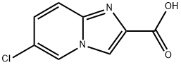 6-氯咪唑并[1,2-A]吡啶-2-羧酸, 182181-19-7, 结构式