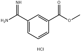 3-甲脒基苯甲酸甲酯盐酸盐 结构式