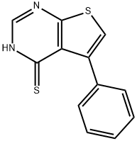 5-苯基-噻吩并[2,3-D]嘧啶-4-硫醇, 182198-89-6, 结构式