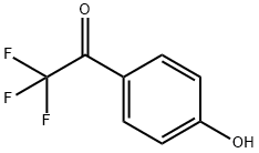 2,2,2-トリフルオロ-1-(4-ヒドロキシフェニル)エタノン 化学構造式