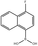 4-氟萘-1-硼酸 结构式