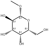 メチル β-D-ガラクトピラノシド 化学構造式