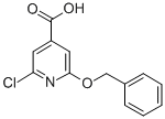 2-BENZYLOXY-6-CHLORO-ISONICOTINIC ACID Structure