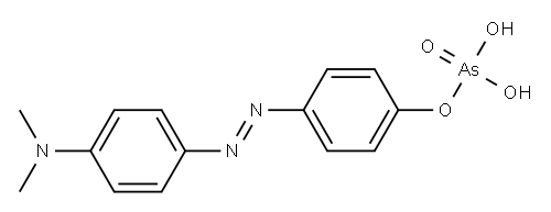 4-二甲氨基偶氮苯-4'-胂酸 结构式