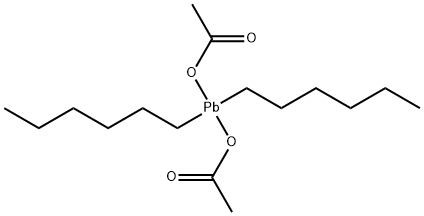 ジアセトキシジヘキシルプルンバン 化学構造式