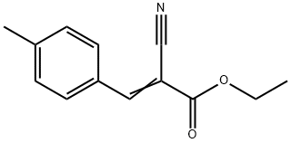 α-Cyano-4-methylbenzeneacrylic acid ethyl ester Structure