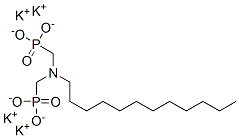 tetrapotassium [(dodecylimino)dimethylene]diphosphonate 结构式