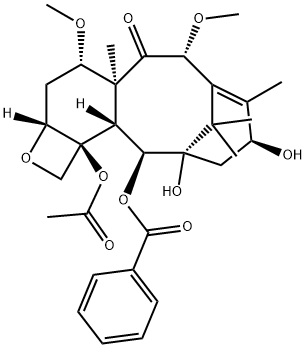 7,10-二甲氧基-10-DAB III, 183133-94-0, 结构式